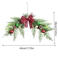 thumbnail image 3 of RKSTN christmas ornaments Christmas Scottish Wreath Decoration Bow Leaf Christmas Party Scene Decoration Window Decoration, 3 of 5