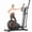 Satin Silver, variant on FUNMILY Heavy Duty Elliptical Machine 400LB Capacity, Walnut Stride Pro Elliptical Trainer for Home Gym,16-Inch Stride,14 Resistance Levels,Ultra-Quiet Magnetic Exercise Machine,Real-Time Monitor