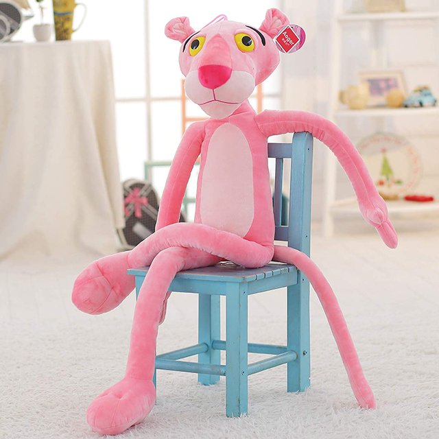 El lindo y travieso muñeco de peluche de la pantera rosa Xishao Juguetes