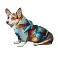 thumbnail image 7 of Honeii Adorable Blue Baby Dragon Print Small Dog Hoodies Pet Hooded Sweatshirts Fall Winter Puppy Cat Sweaters Warm Clothes for Small Dogs Outfits Costume-Medium, 7 of 7