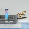 thumbnail image 2 of Muñeca Geisha japonesa, muñeca con kimono japonés, figura de caballo, escultura en miniatura, adorno de resina con detalles artísticos y rostro delica, 2 of 8