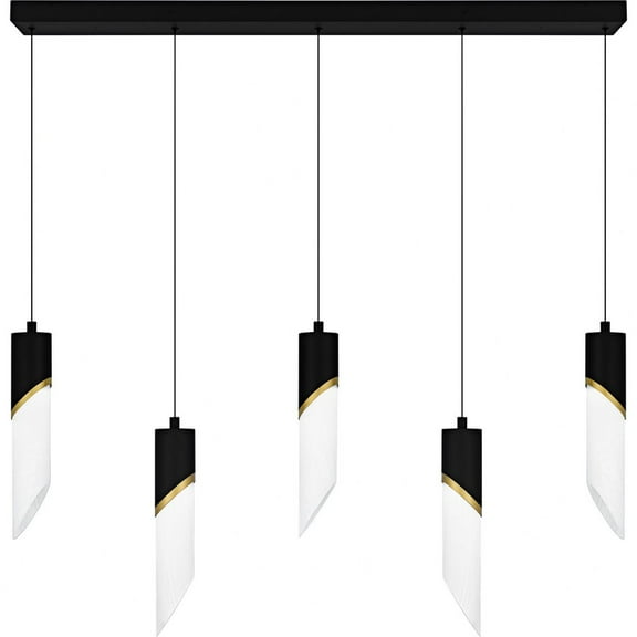 Quoizel Lighting - Alys - 60W 2 LED Linear Chandelier-13.75 Inch Tall and 40