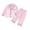 Pink, variant on Besolor Toddler Baby Girl Boy Satin Silk Pajamas 2 Piece Long Sleeve Button down Shirts and Pants Sets Sleepwear