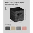 thumbnail image 5 of 8 Pack Storage Cubes 13-Inch Non-Woven Fabric Bins with Double Handles Closet Organizers for Shelves Ink Black, 5 of 6