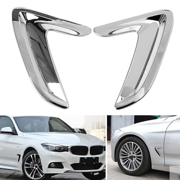 Chrome Side Body Marker Fender Air Wing Vent Trim Fit for BMW 3 Series GT 2013-2017