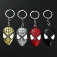 thumbnail image 2 of LLavero de aleación de Los Vengadores de Marvel para hombre y niño, colgante de Spiderman, Y2k, máscara de araña, accesorios de joyería, regalo, 2 of 5