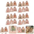 thumbnail image 1 of Saco de Navidad de 24 piezas, bolsas de regalo de Adviento, decoración de rubor, calendario de embalaje, decoración de arpillera de Navidad, Elder de lino, 1 of 3