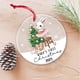 thumbnail image 4 of Ireezec First Christmas Ornament , Keepsake with Cartoon Tree & Animal Design, Clear Acrylic Hanging Pendant for Holiday Decorations, Newborn Celebration Gift, Festive Nurry Souvenir, 4 of 6