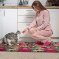 thumbnail image 3 of Pioneer Flower Floral Print Pattern Kitchen Rugs Sets Of 2,Anti Fatigue Kitchen Mat Rugs Non Slip Washable,Decorative Kitchen Floor Mats for Kitchen,Sink,Laundry,17"x30"+17"x47", 3 of 7