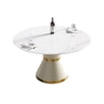 thumbnail image 6 of Round 52.83" Dining Table, White Sintered Stone - Stable Base, Accommodates 6 Modern Table For Stone, Extraordinary Appearance, 6 of 6