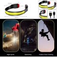 thumbnail image 2 of LED Headlamp,Type-c Rechargeable,230° Wide Beam 500 Lumen LED Head Lamp with White Red Light and 4 Modes, Outdoor Lightweight Waterproof Headlamp for Outdoors, Camping, Running, 2 of 5