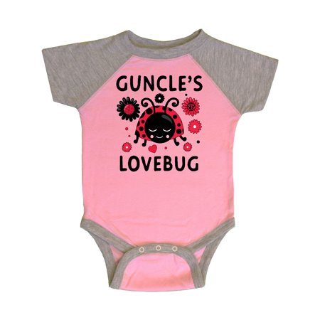 

Inktastic Valentine s Day Guncle s Lovebug Gift Baby Boy or Baby Girl Bodysuit
