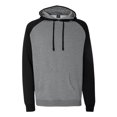 thumbnail image 1 of Independent Trading Co. Raglan Sudadera con capucha M Gunmetal Heather/ Black Compañía de Comercio Independiente IND40RP, 1 of 1