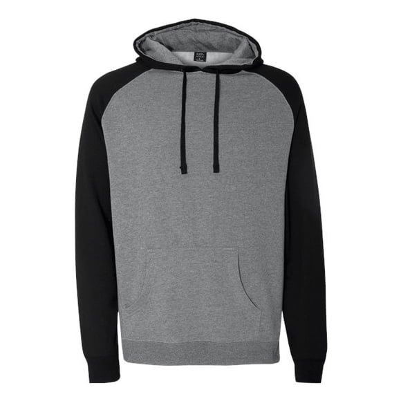 Independent Trading Co. Raglan Sudadera con capucha M Gunmetal Heather/ Black Compañía de Comercio Independiente IND40RP
