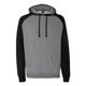 thumbnail image 1 of Independent Trading Co. Raglan Sudadera con capucha 3XL Gunmetal Heather/ Black Compañía de Comercio Independiente IND40RP, 1 of 1