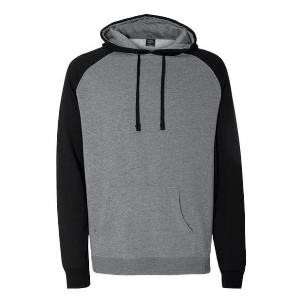 Independent Trading Co. Raglan Sudadera con capucha 3XL Gunmetal Heather/ Black Compañía de Comercio Independiente IND40RP
