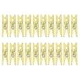 thumbnail image 1 of 100 Pcs Yellow Mini Plastic Clips for Crafts and Home Use, Lightweight Durable Mini Clips, 2.5 cm, 1 of 8