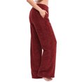 thumbnail image 2 of Women's Fleece Pajama Pants Mid Weight Warm Lounge Bottoms Drawstring Elastic Waist Casual Soft Sleepwear, 2 of 7