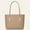 Camel, variant on Fashion Women Tote Bag With Long Shoulder Strap Veganic Leather Material Office Lady Commuter Handbag High Capacity Fits Up to Laptop 12"