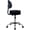 Black Black, variant on Adjustable Rolling Round Stool with Backrest&Wheels, Black | 360? Swivel, Multi-Purpose, With Support, For Office Laboratory Bar