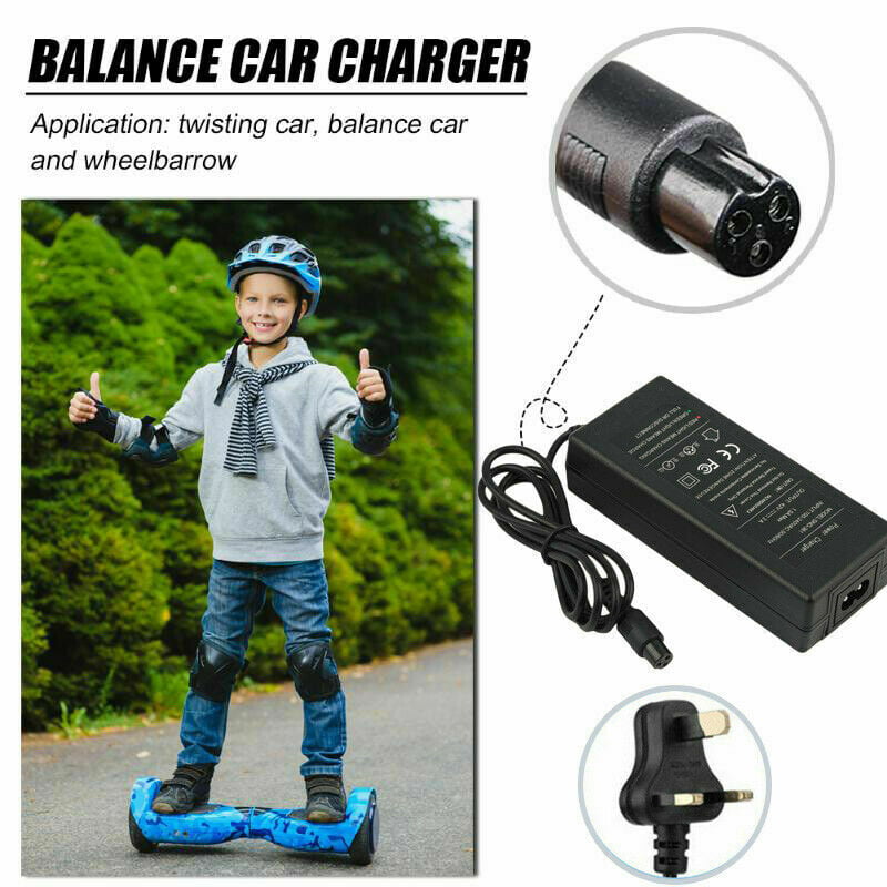 42V 2A Charger Adapter+Power Cord For All Hoverboard Smart Balance Scooter Wheel 