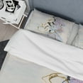 thumbnail image 4 of Designart 'Gold Lines on Pastel I' Geometric Bedding Set - Duvet Cover & Shams, 4 of 4