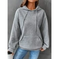 thumbnail image 4 of Women's Loose Casual Solid Color Long-sleeved Sweater, 4 of 11