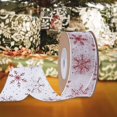 thumbnail image 4 of 22 Yards Snowflake Ribbon Christmas DIY Home Decoration Gift Wrapping Crafts for Red, 4 of 6