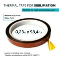 thumbnail image 3 of Sketch Lab Heat Tape for Sublimation 6 rolls of Heat Resistant Tape, 3 of 5