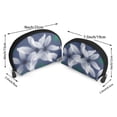 thumbnail image 2 of YFYANG 2 Piece Women's Portable Makeup Bags, Watercolor Lilies Pattern Clutch Travel Toilet Bags Cosmetic Organizer, 2 of 7
