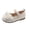 Beige#12, variant on Jinhomg Toddler/Little Girls Mary Jane Ballerina Flats Shoes Slip-on School Party Fashion Y2k Dress Shoes Pink 22