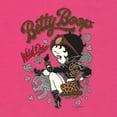 thumbnail image 5 of Wild Bobby Biker Betty Boop Wild One MC Motorcycle Betty Boop Womens Slim Fit Junior Tee, Raspberry, X-Large, 5 of 5