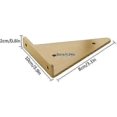 thumbnail image 2 of Floating Metal Triangle Shelf Bracket, Concealed Blind Wall Shelf Bracket, Bedroom Living Room Bathroom DIY Decoration Support, 2 Pieces (8x10cm/3.1x, 2 of 5