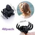 thumbnail image 3 of 48 Pcs Mini Hair Claw Clips for Girls Women Small Hair Clips Tiny Plastic Jaw Clips Non Slip Pins Hair Clamps(Black), 3 of 4