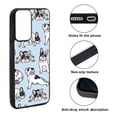 thumbnail image 2 of WIRESTER Shockproof Soft Rubber Cover Case for Samsung Galaxy A53 5G 6.5" 2022, French Bulldog Funny Playful Postures On Light Blue Background, 2 of 5