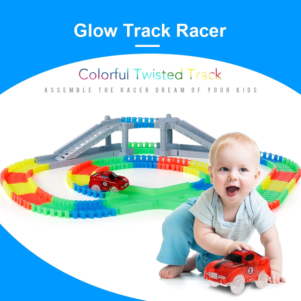 neon car track toy