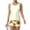 Ginger, variant on Tankini Swimsuits for Women Sunflower Print Drawstring Crew Neck Sports Bathing Suit Summer Vacation 2 Piece Swimsuit Beige M