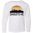 thumbnail image 3 of Inktastic Charlotte North Carolina Skyline Long Sleeve Youth T-Shirt, 3 of 5
