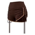 thumbnail image 3 of Athletic Running Shorts for Women Summer Elastic High Waist Slim Fit Ruched Side Workout Gym Yoga Compression Shorts, 3 of 4