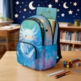 thumbnail image 4 of HUIACONG Backpack Set for Students Ocean Paint Axolotl 17 Inch 4-Piece with Lunch Bag, Pencil Case & Water Bottle Holder, Multi-Panel Ventilation, for Ages 9-14, Daily Use, 4 of 7