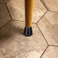 thumbnail image 2 of Ezprotekt Fundas para patas de silla, 16 protectores de suelo pequeños de silicona negra con fieltro envuelto, tapas de goma para patas de silla de 0,55 a 2 pulgadas, almohadillas protectoras para, 2 of 7