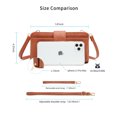 thumbnail image 4 of Poppy PU Vegan Leather RFID Blocking Wristlet Wallet Cellphone Clutch 2 in 1 Crossbody Handbag Purse, 4 of 7