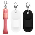 thumbnail image 2 of Silicone Lipstick Keychain Holder Bright Colors Lipstick Holder Bag Charm Keyring Easy Bag Attachment, 2 of 8