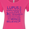 thumbnail image 4 of Inktastic Lupus Awareness Walk Slogan Ribbon Women's T-Shirt, 4 of 5