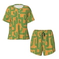 thumbnail image 4 of Lsque Cactus 2 Women's Short-Sleeved Pajama Set - 2 Piece Soft and Lightweight Sleepwear Set-3X-Large, 4 of 9