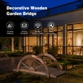 thumbnail image 6 of Costway 3.3FT Garden Bridge Classic Arc Wooden Bridge Decorative Garden Landscape, 6 of 9