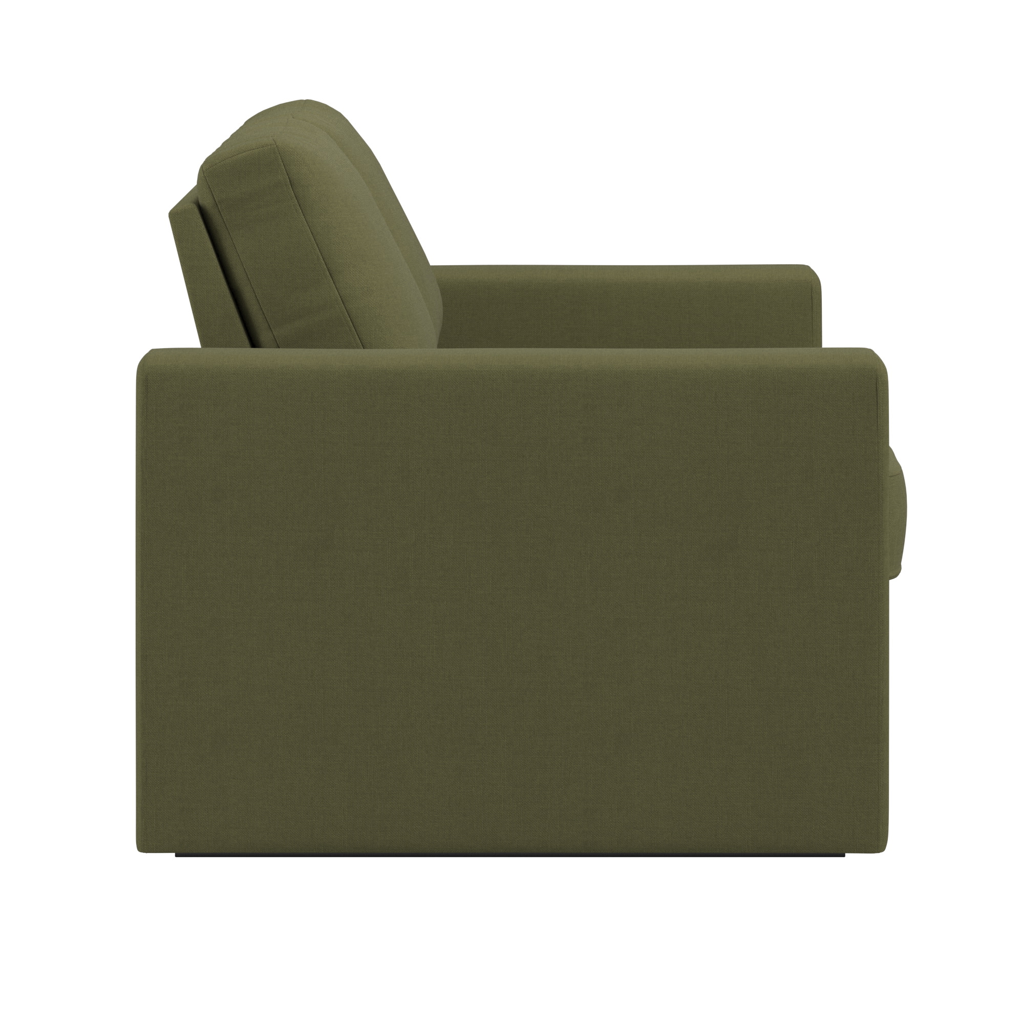 Weston Home Glen Park Upholstered Loveseat with 2 Hidden Metal Wire Storage Drawers, Green