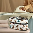 thumbnail image 2 of HELLHERO Iron Carrier Bag Universal for Most Irons Handheld Travel Steamer Organizer Dachshund Paw Print Pattern Gift, Case Only, 2 of 6