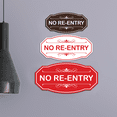 thumbnail image 2 of Victorian No Re-Entry Sign (Black) - Large, 2 of 5