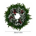 thumbnail image 3 of Qwtwty Christmas Wreath, Farmhouse Christmas Door Garlands Decorations for Home Porch Table Centerpiece Wall Window Party Holiday Decor, 3 of 7